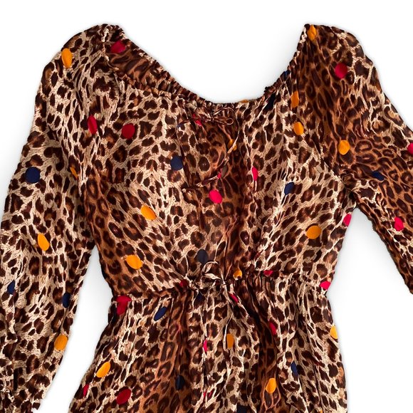 & Other Stories Leopard Dot Kaftan Dress - Picture 2 of 7